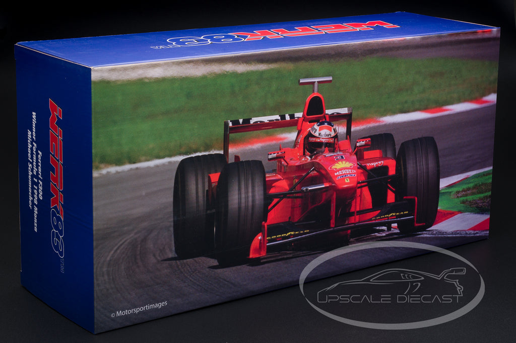 WERK83 1:12 Ferrari F300 #3 Michael Schumacher 1998 Italian Grand Prix model box