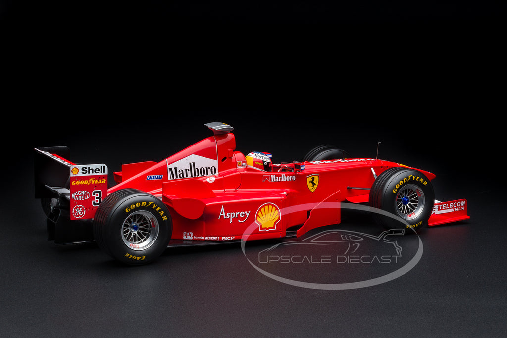 WERK83 1:12 Ferrari F300 #3 Michael Schumacher 1998 Italian GP rear three-quarter view