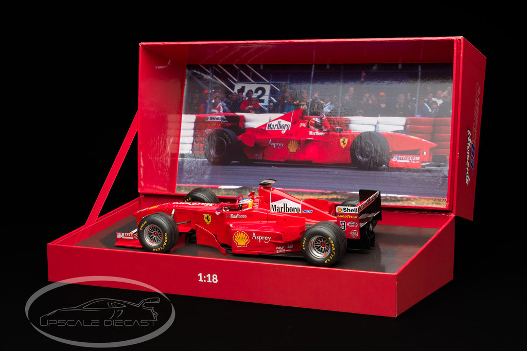WERK83 1:18 Ferrari F300 #3 Michael Schumacher 1998 Canadian GP winner with collector display box