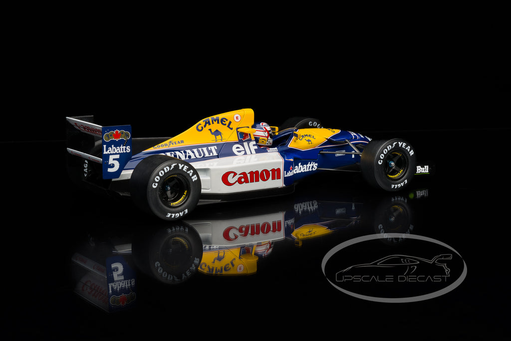 WERK83 1:18 Williams FW14B #5 Nigel Mansell 1992 F1 World Champion rear three-quarter view