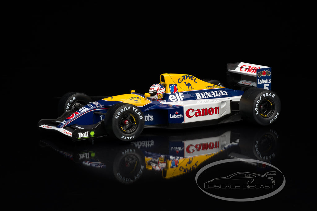 WERK83 1:18 Williams FW14B #5 Nigel Mansell 1992 Formula 1 car side-front view