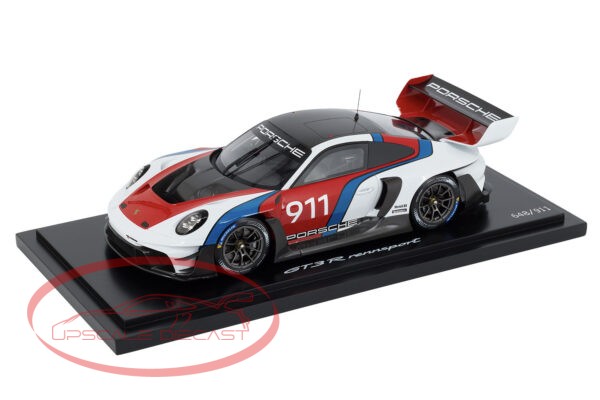 Porsche GT3 R Rennsport Multi Color side profile Spark 1:18