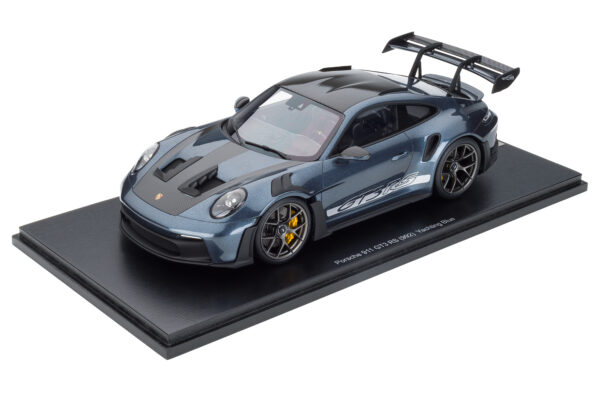 Spark 1:18 Porsche 911 GT3 RS 992 PTS Yachting Blue Limited To 125